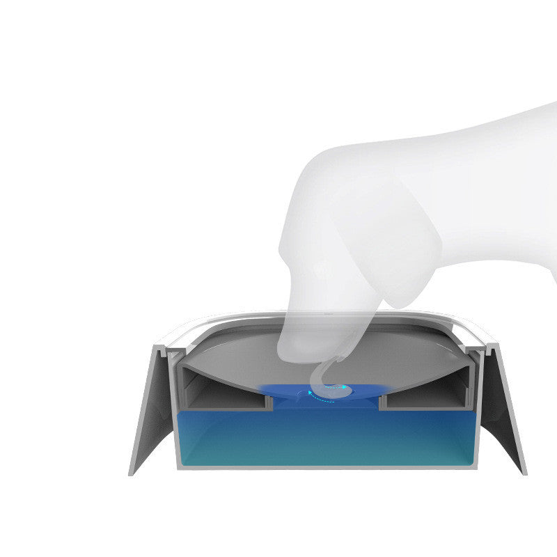 1.5L Cat Dog Water Bowl Carried Floating Bowl Anti-Overflow Slow r Pet Fountain ABS&PP Dog Supplies