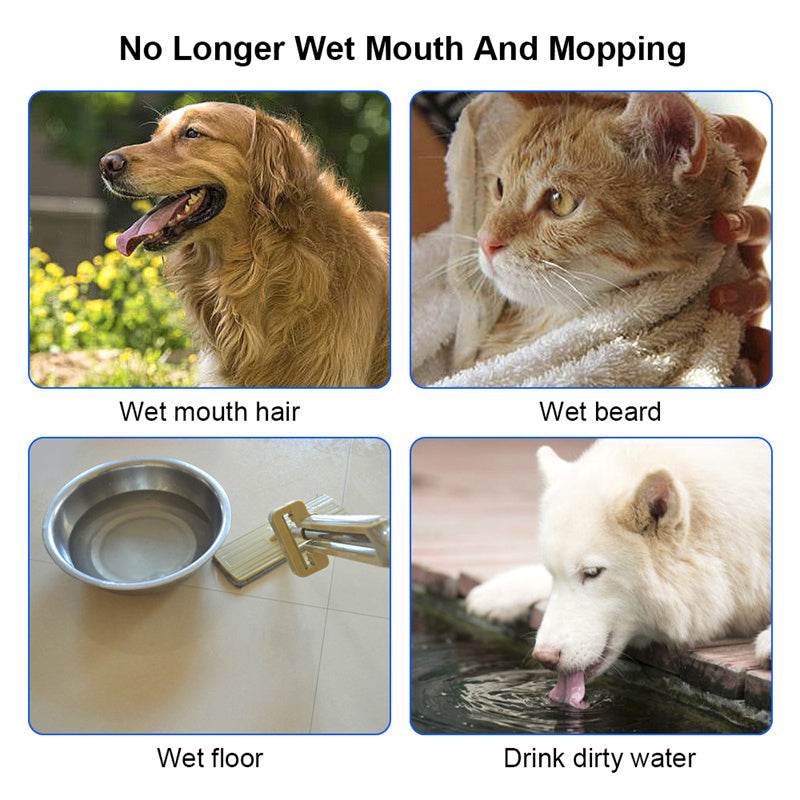 1.5L Cat Dog Water Bowl Carried Floating Bowl Anti-Overflow Slow r Pet Fountain ABS&PP Dog Supplies