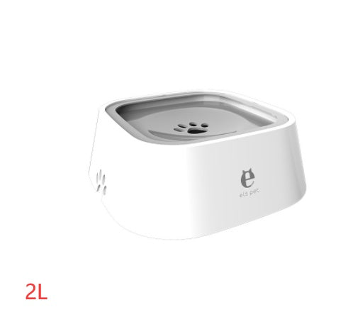 1.5L Cat Dog Water Bowl Carried Floating Bowl Anti-Overflow Slow r Pet Fountain ABS&PP Dog Supplies