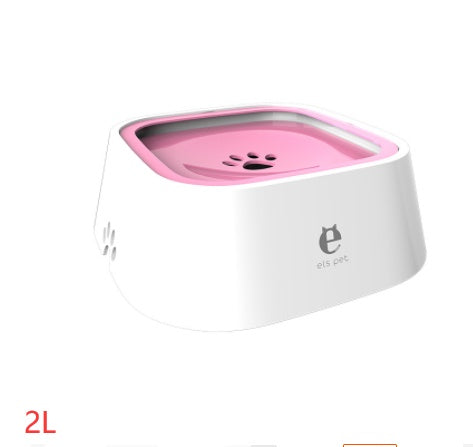 1.5L Cat Dog Water Bowl Carried Floating Bowl Anti-Overflow Slow r Pet Fountain ABS&PP Dog Supplies