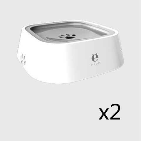 1.5L Cat Dog Water Bowl Carried Floating Bowl Anti-Overflow Slow r Pet Fountain ABS&PP Dog Supplies