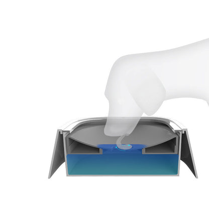 1.5L Cat Dog Water Bowl Carried Floating Bowl Anti-Overflow Slow r Pet Fountain ABS&PP Dog Supplies